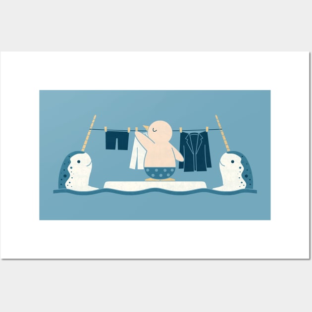 Laundry Day Wall Art by HandsOffMyDinosaur